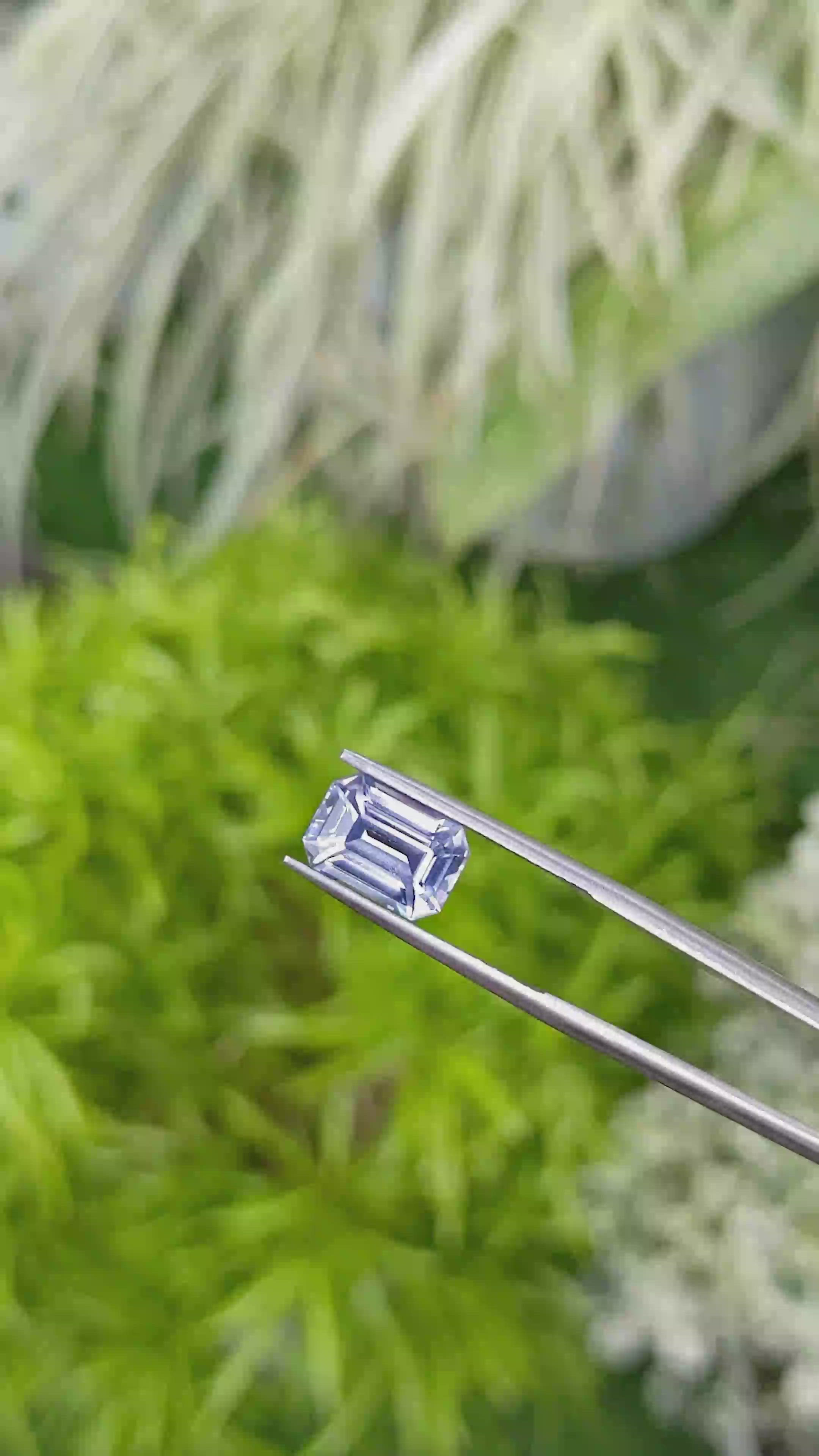 3.05 Ct. Blue Sapphire from Ceylon (Sri Lanka) Size Video