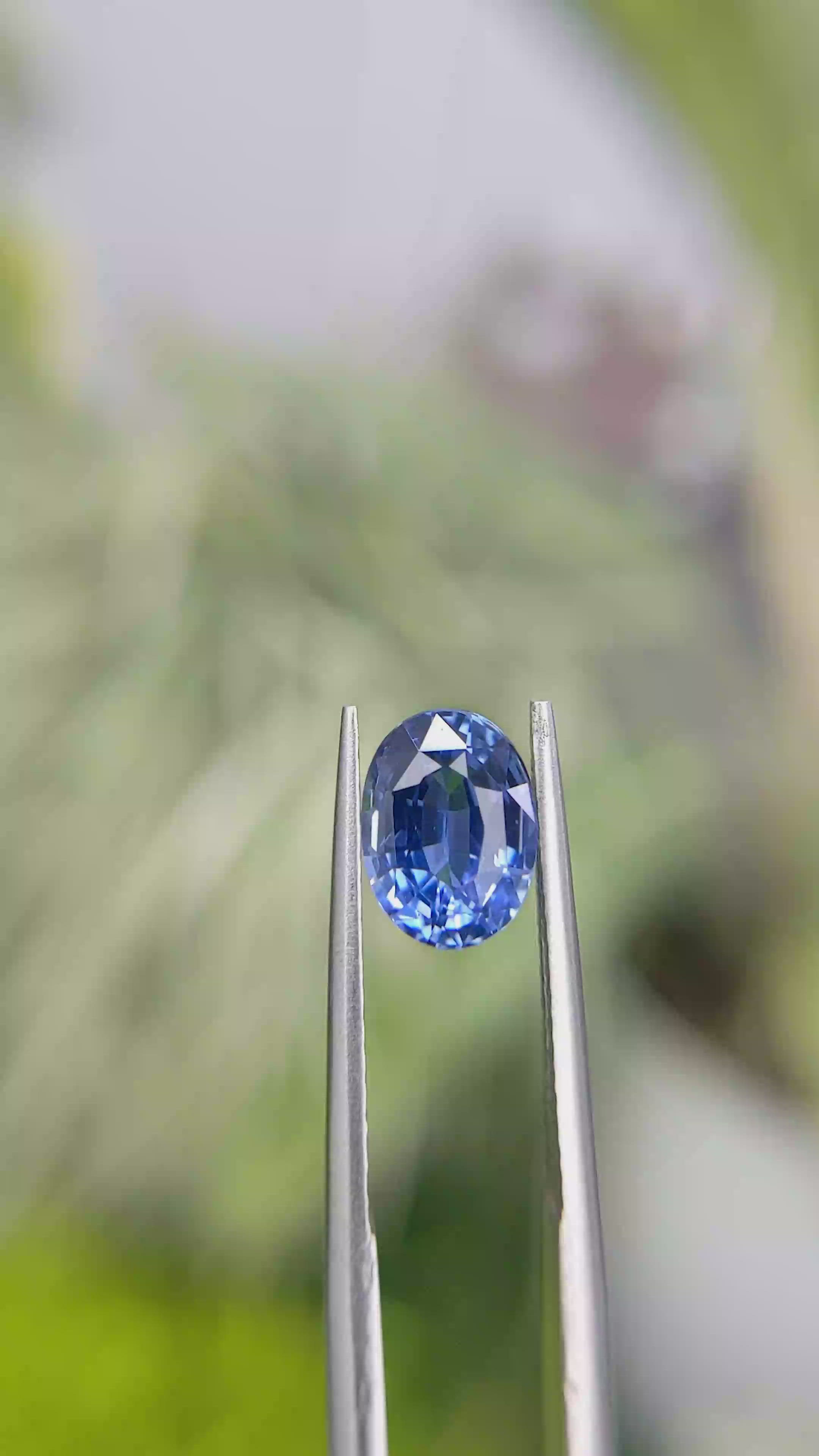 2.00 Ct. Blue Sapphire from Ceylon (Sri Lanka) Size Video