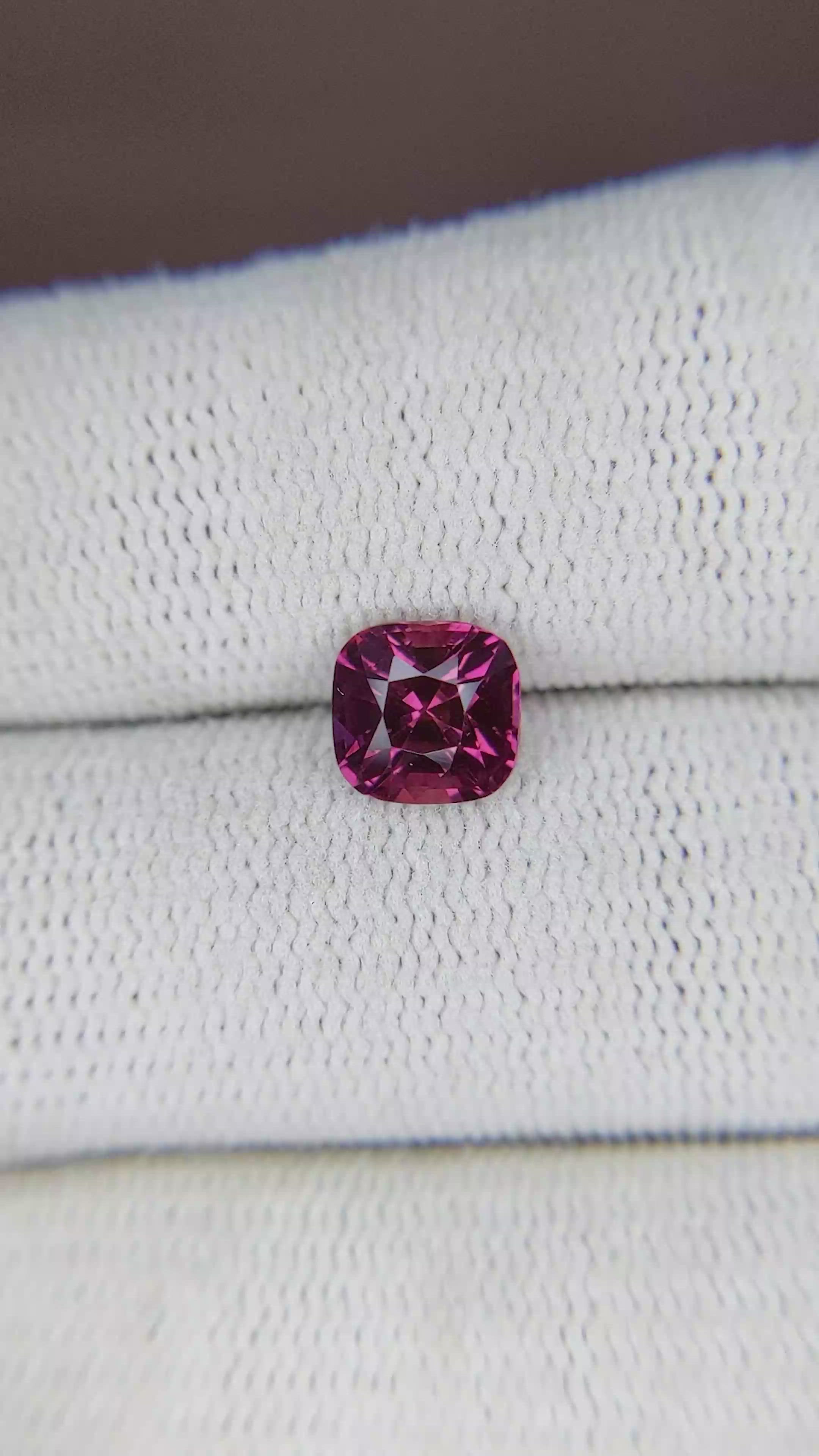 1.77 Ct. Reddish Pink Sapphire from Madagascar Size Video