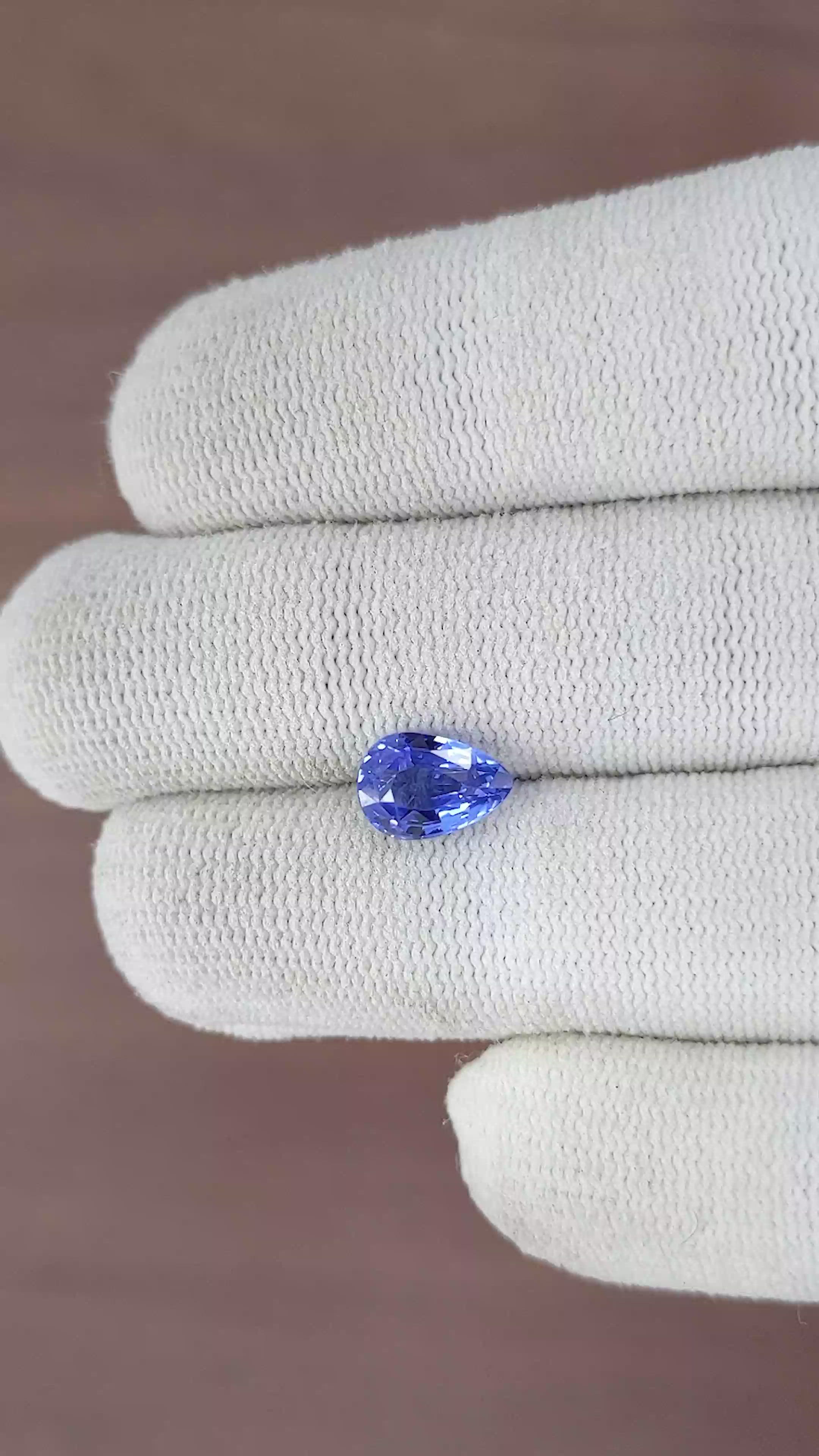 2.07 Ct. Blue Sapphire from Ceylon (Sri Lanka) Size Video