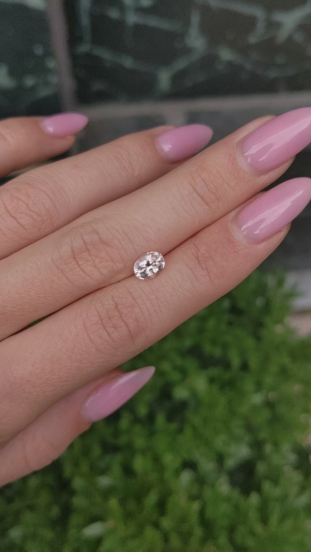 1.16 Ct. Peach Sapphire from Ceylon (Sri Lanka) Size Video