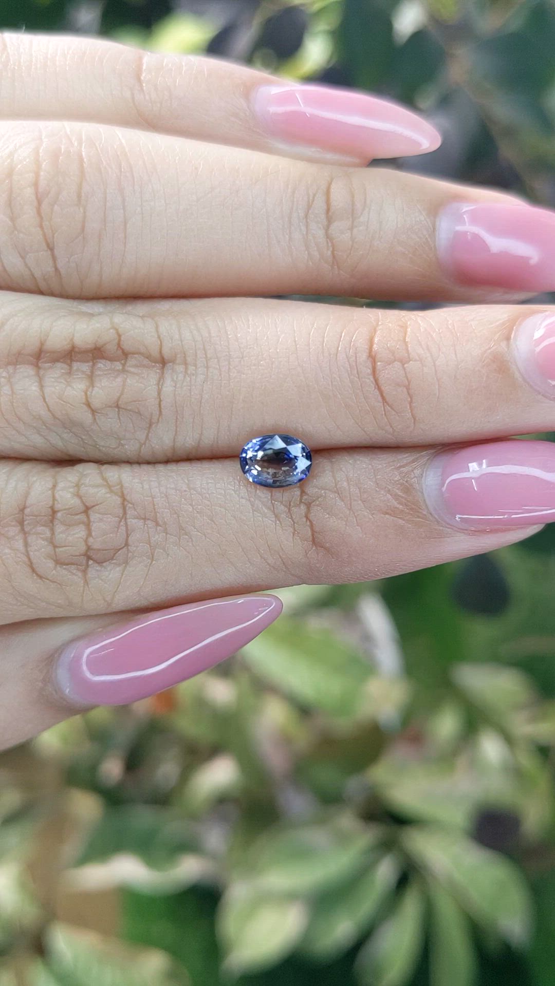 1.00 Ct. Bi Color Sapphire from Ceylon (Sri Lanka) Size Video