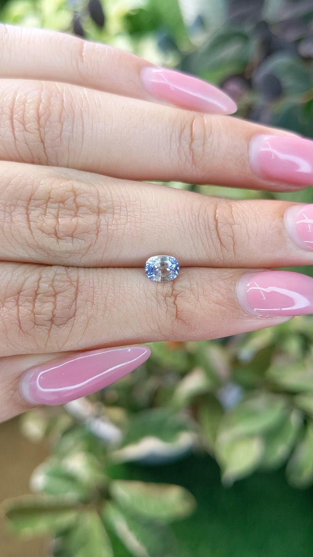 0.78 Ct. Bi Color Sapphire from Ceylon (Sri Lanka) Size Video