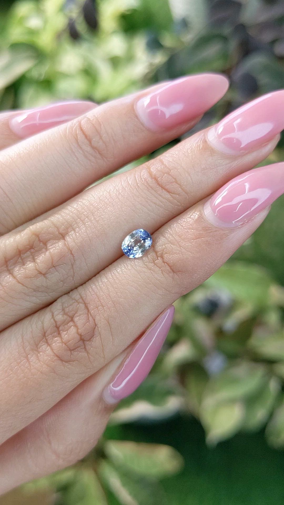 0.78 Ct. Bi Color Sapphire from Ceylon (Sri Lanka) Size Video