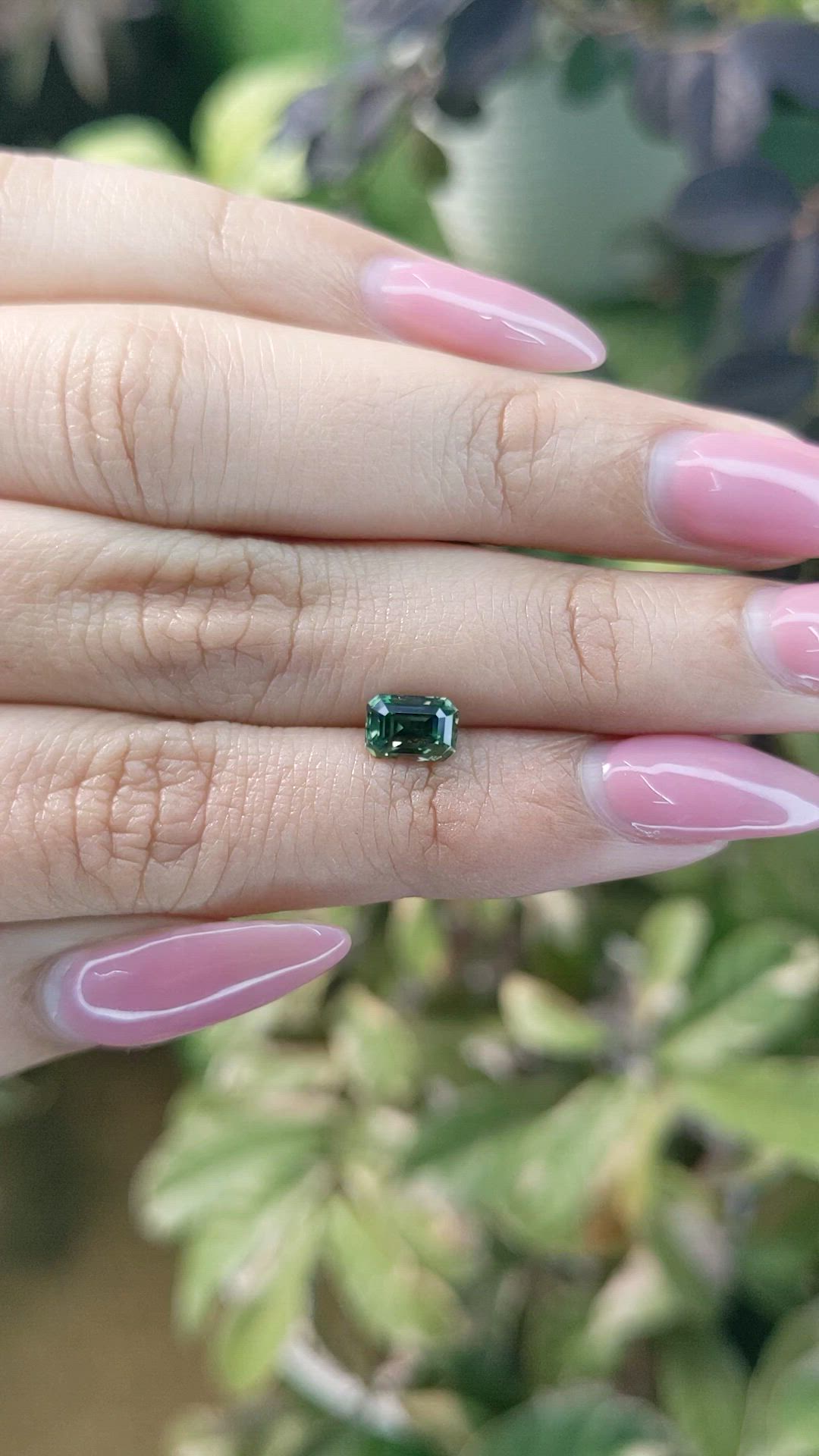 1.20 Ct. Yellowish Green Sapphire from Madagascar Size Video