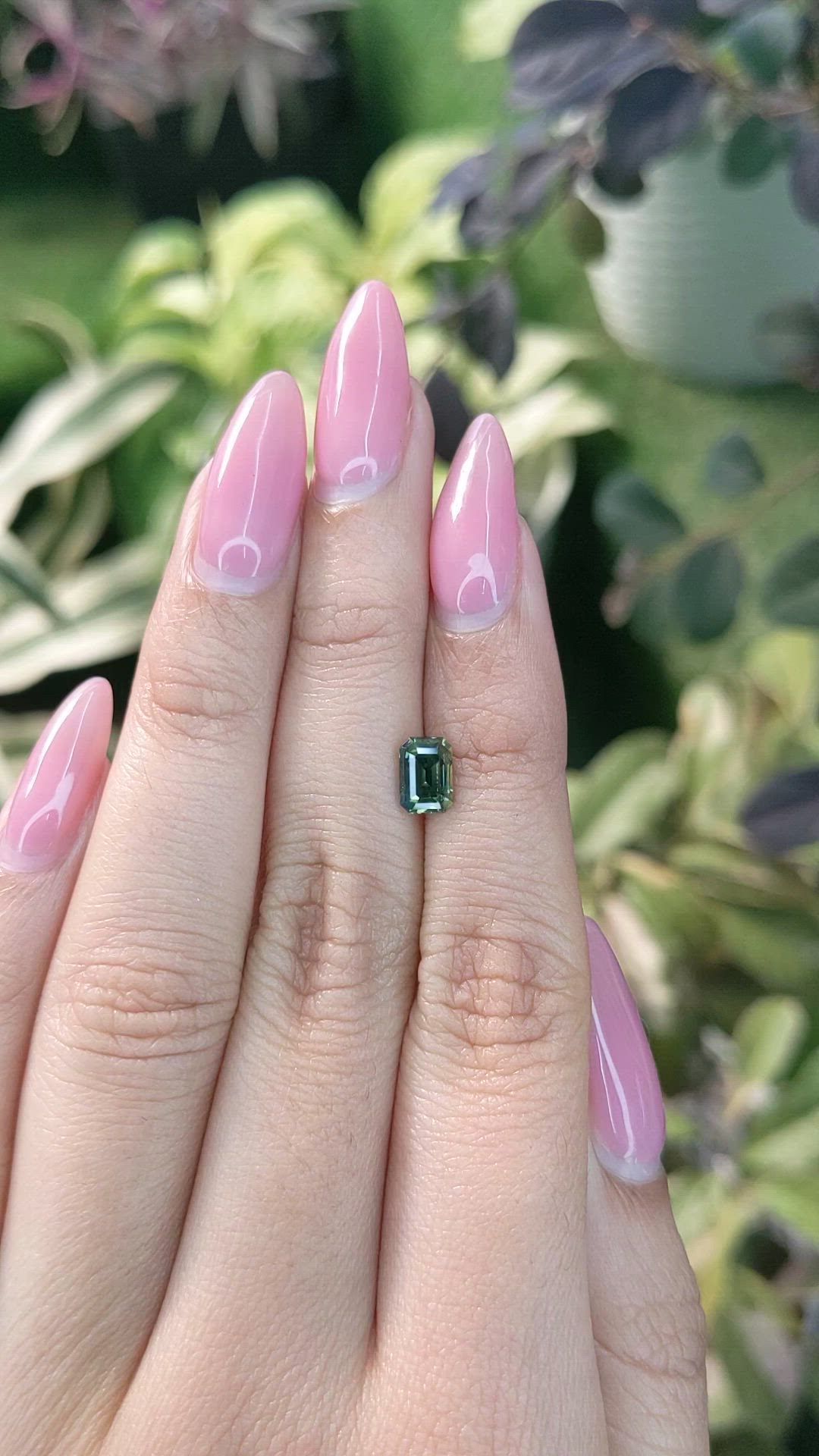 1.20 Ct. Yellowish Green Sapphire from Madagascar Size Video
