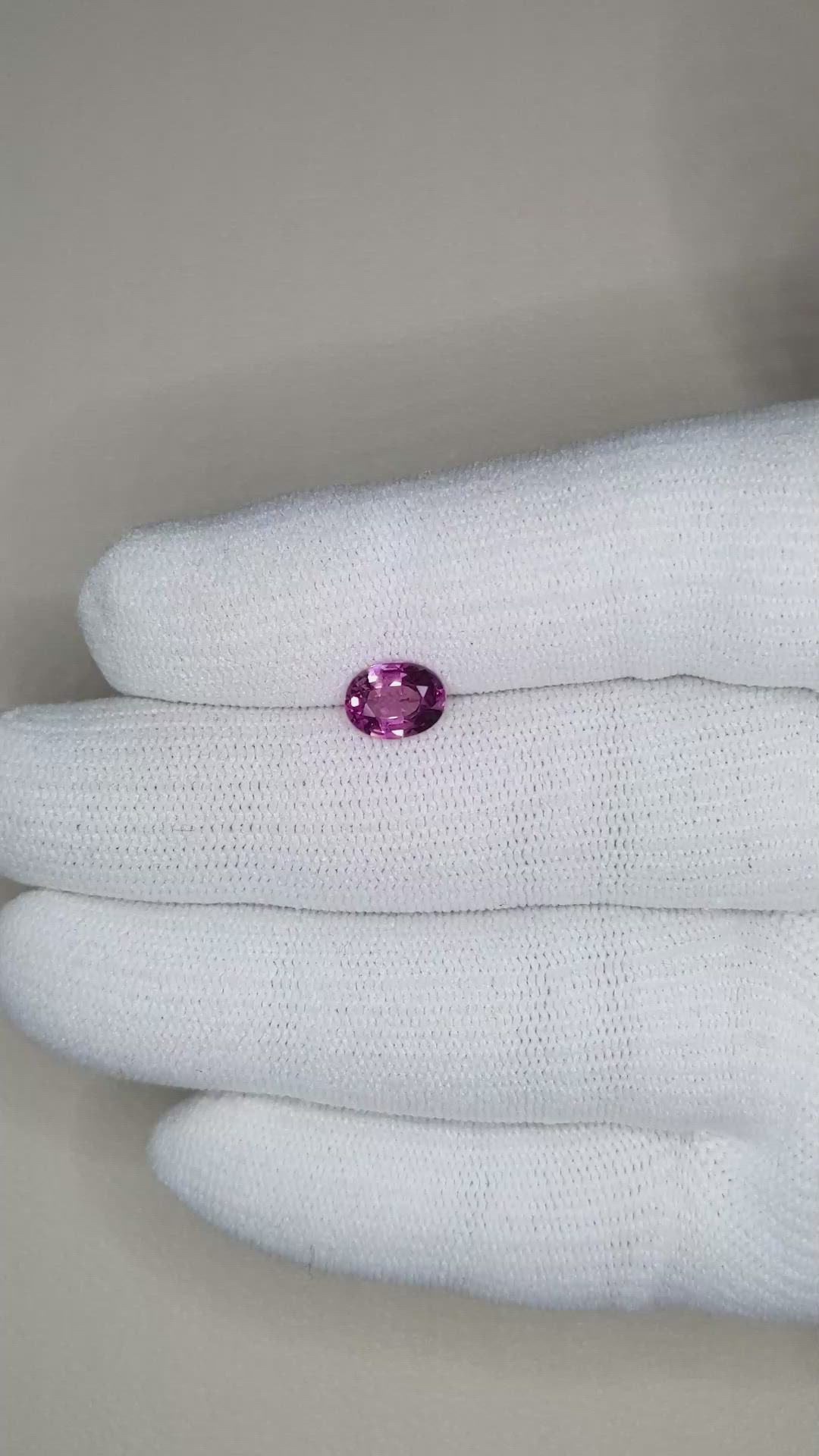 1.25 Ct. Purple Sapphire from Ceylon (Sri Lanka) Size Video