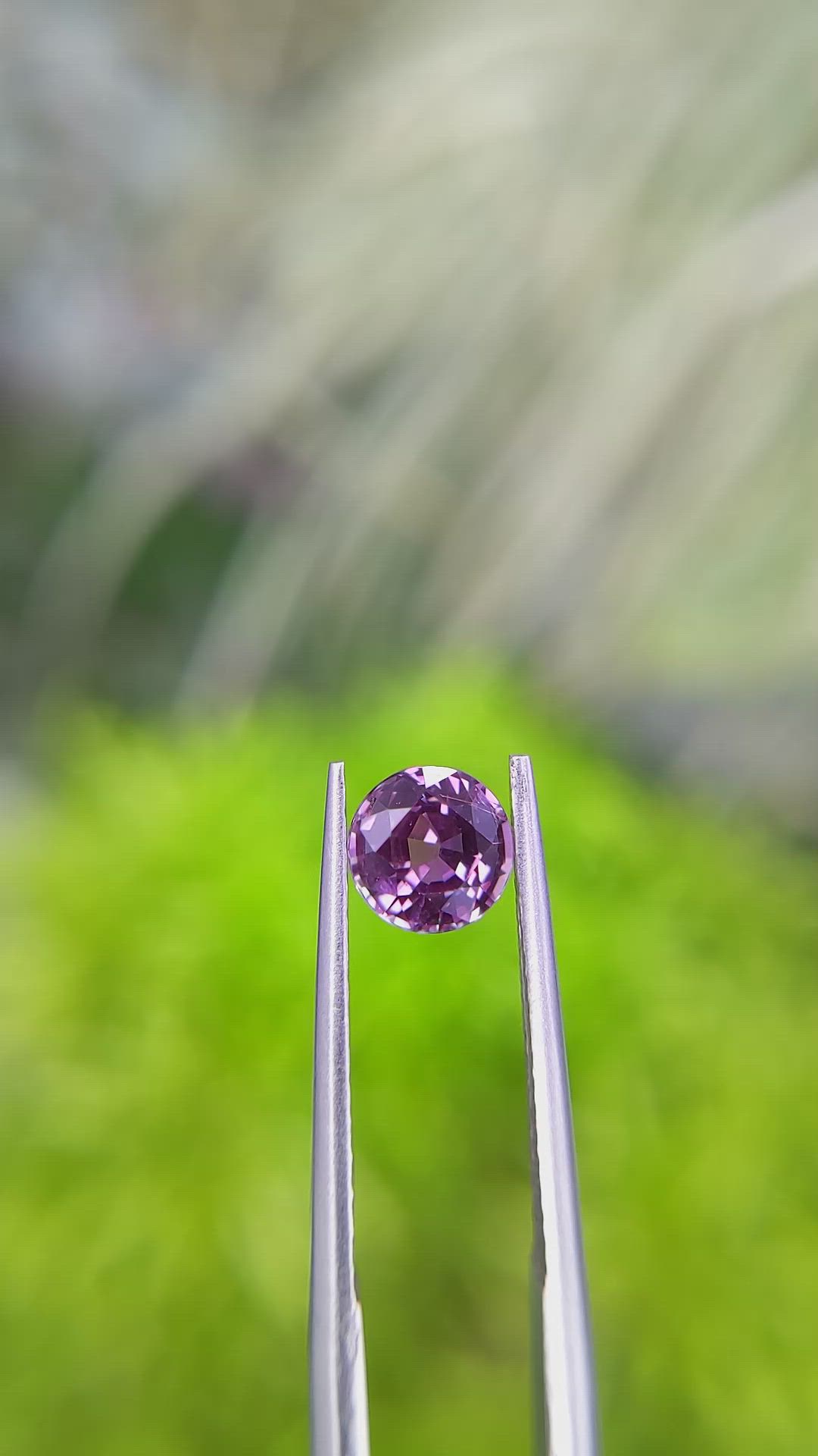 1.04 Ct. Pinkish Purple Sapphire from Madagascar Size Video