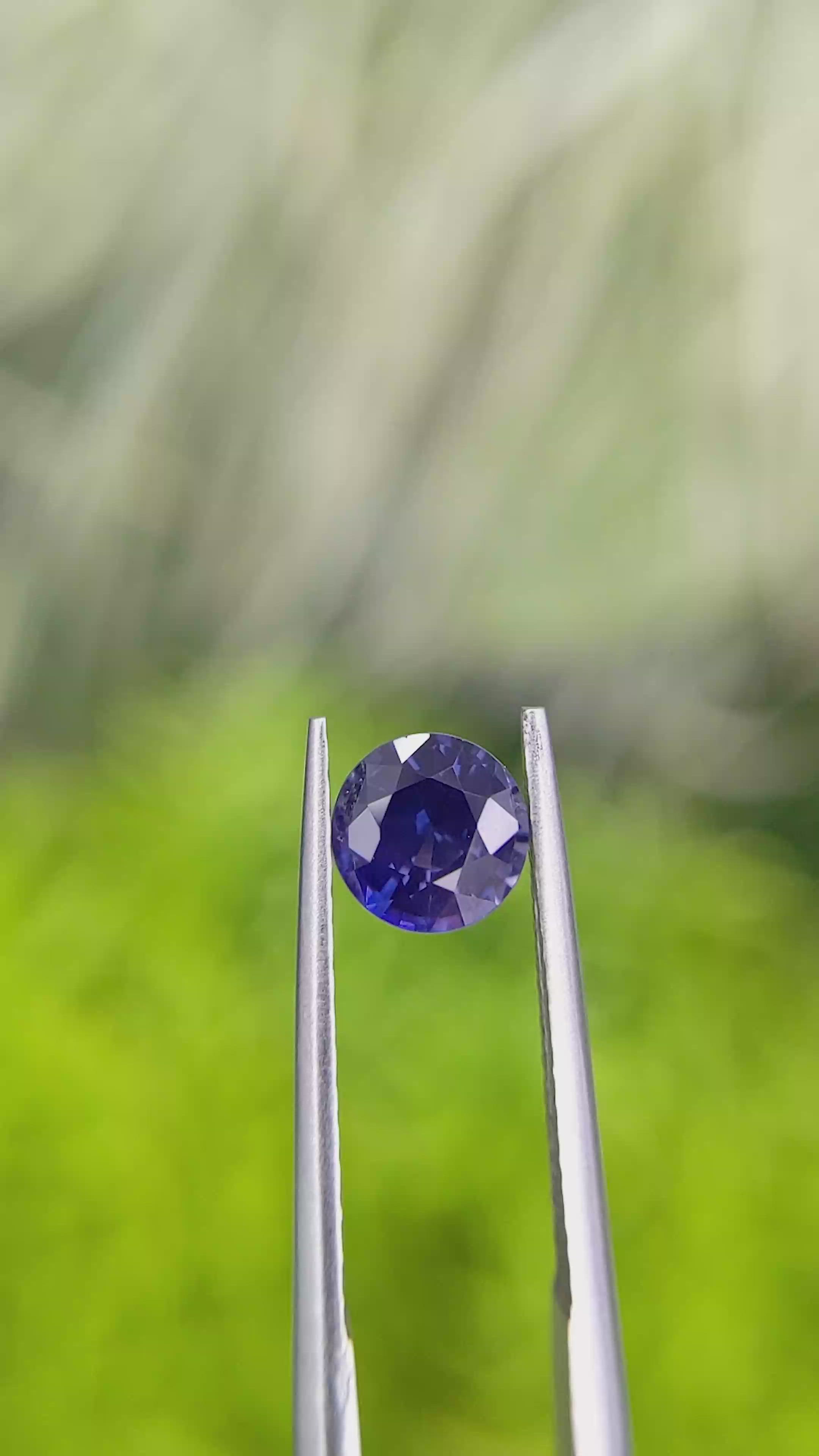 1.14 Ct. Color Change Sapphire from Ceylon (Sri Lanka) Size Video
