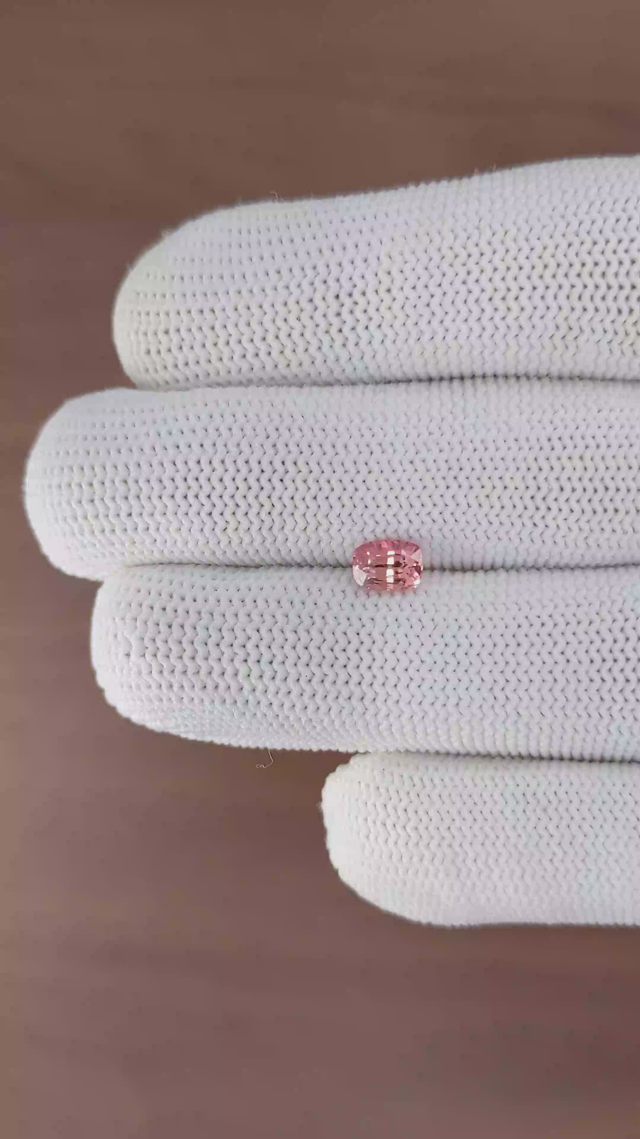 0.89 Ct. Padparadscha Sapphire from Madagascar Size Video