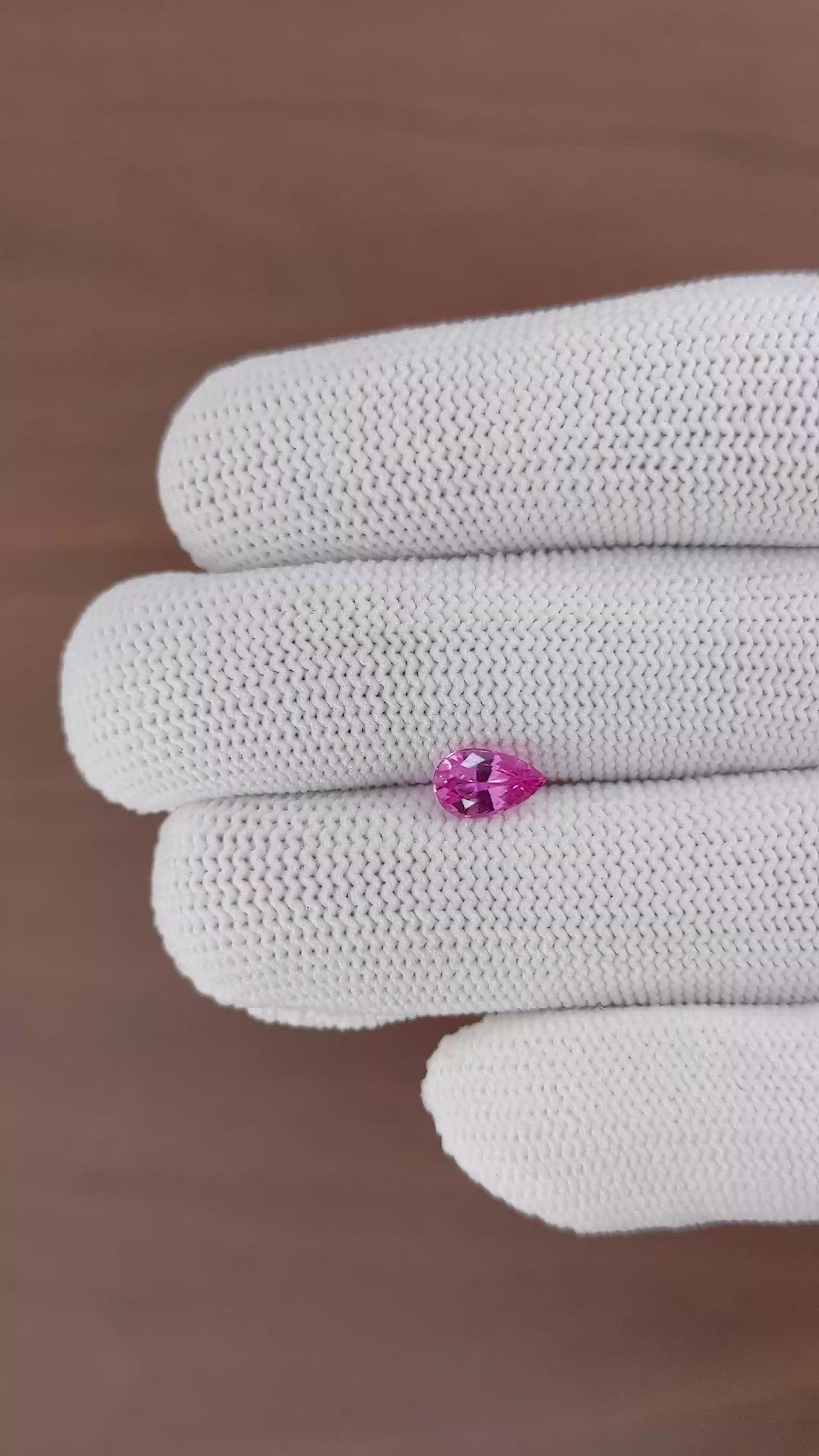 0.97 Ct. Pink Sapphire from Ceylon (Sri Lanka) Size Video
