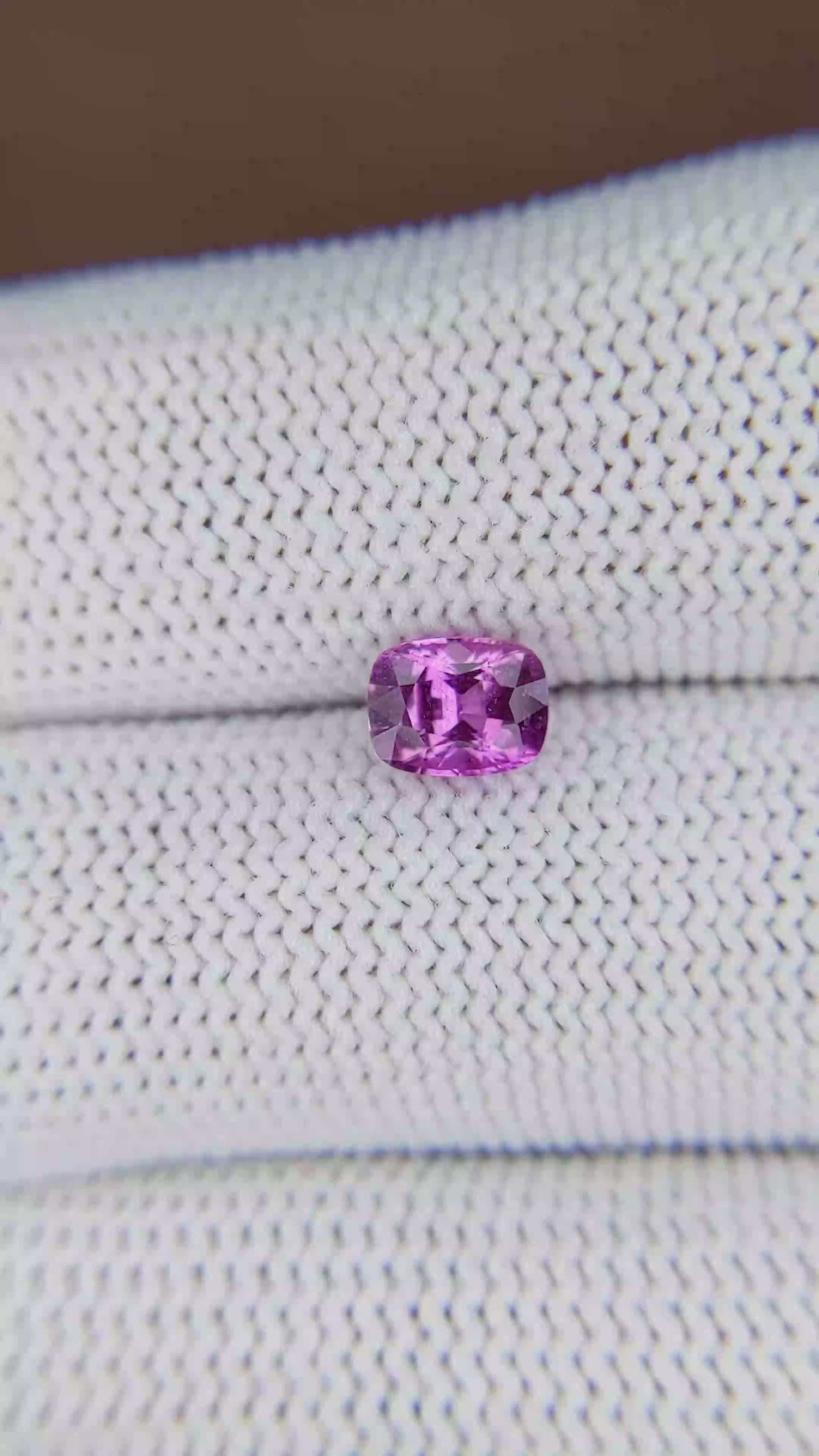 1.09 Ct. Pinkish Purple Sapphire from Madagascar Size Video