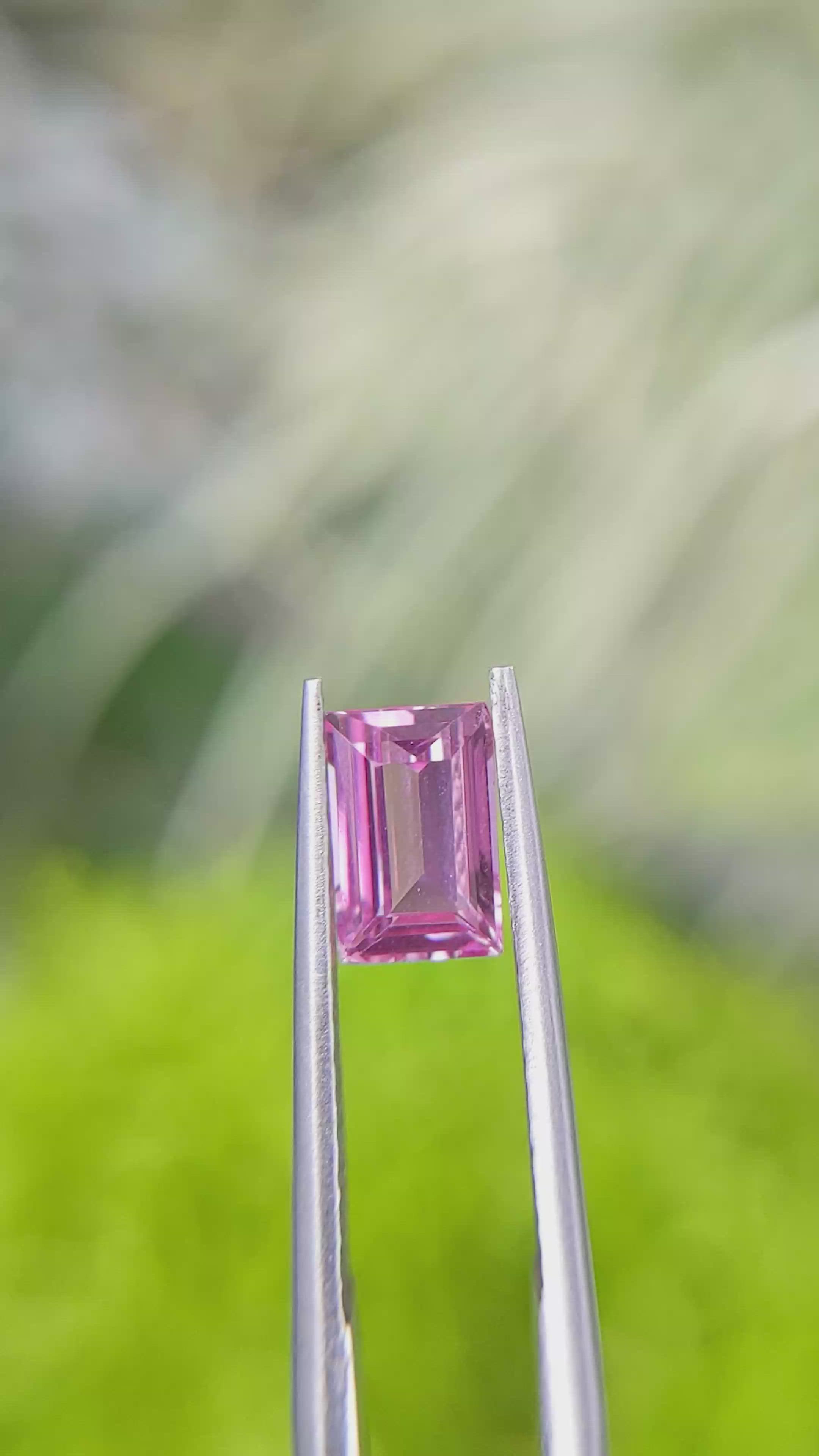 1.01 Ct. Pink Sapphire from Madagascar Size Video
