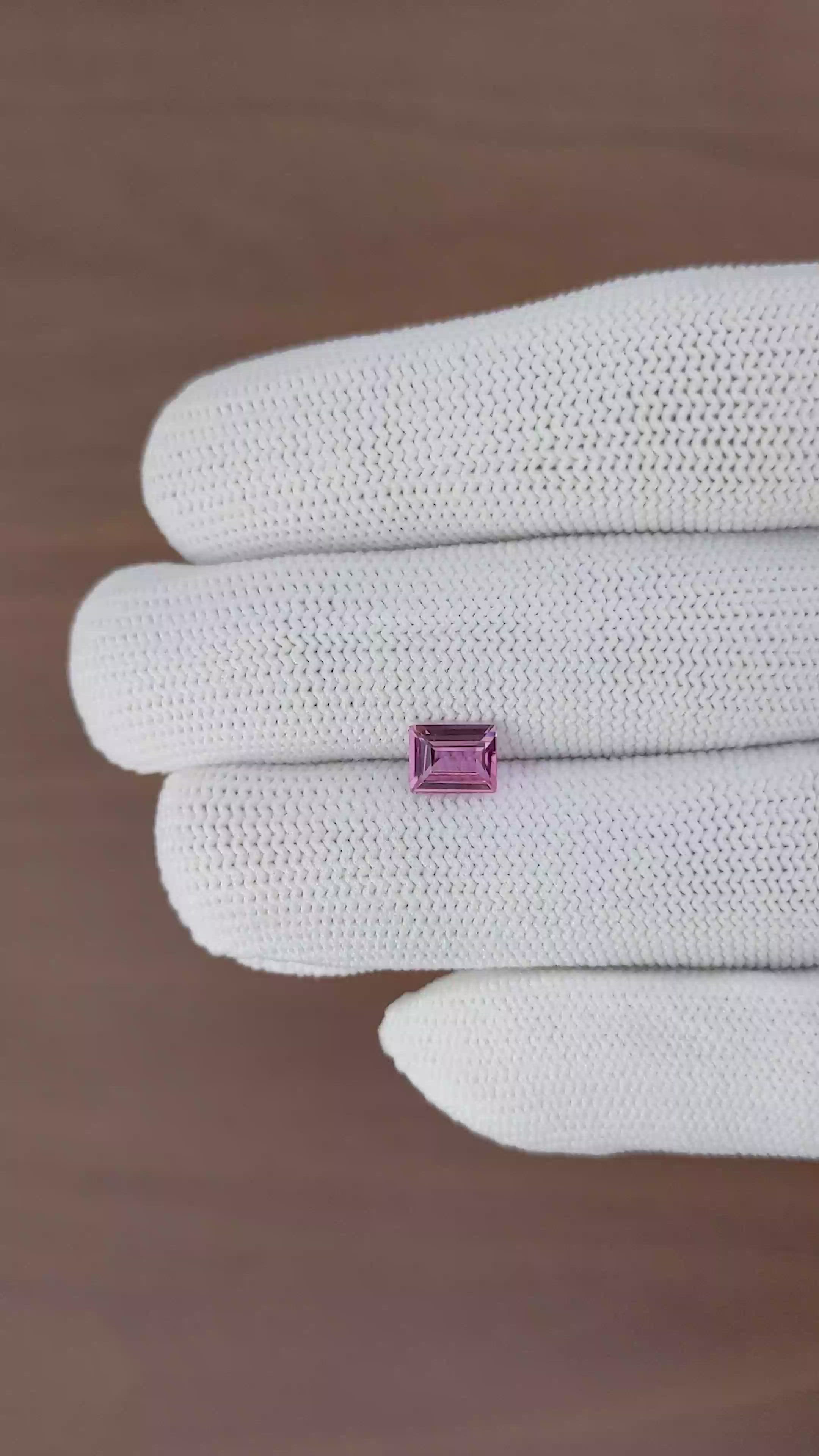1.01 Ct. Pink Sapphire from Madagascar Size Video