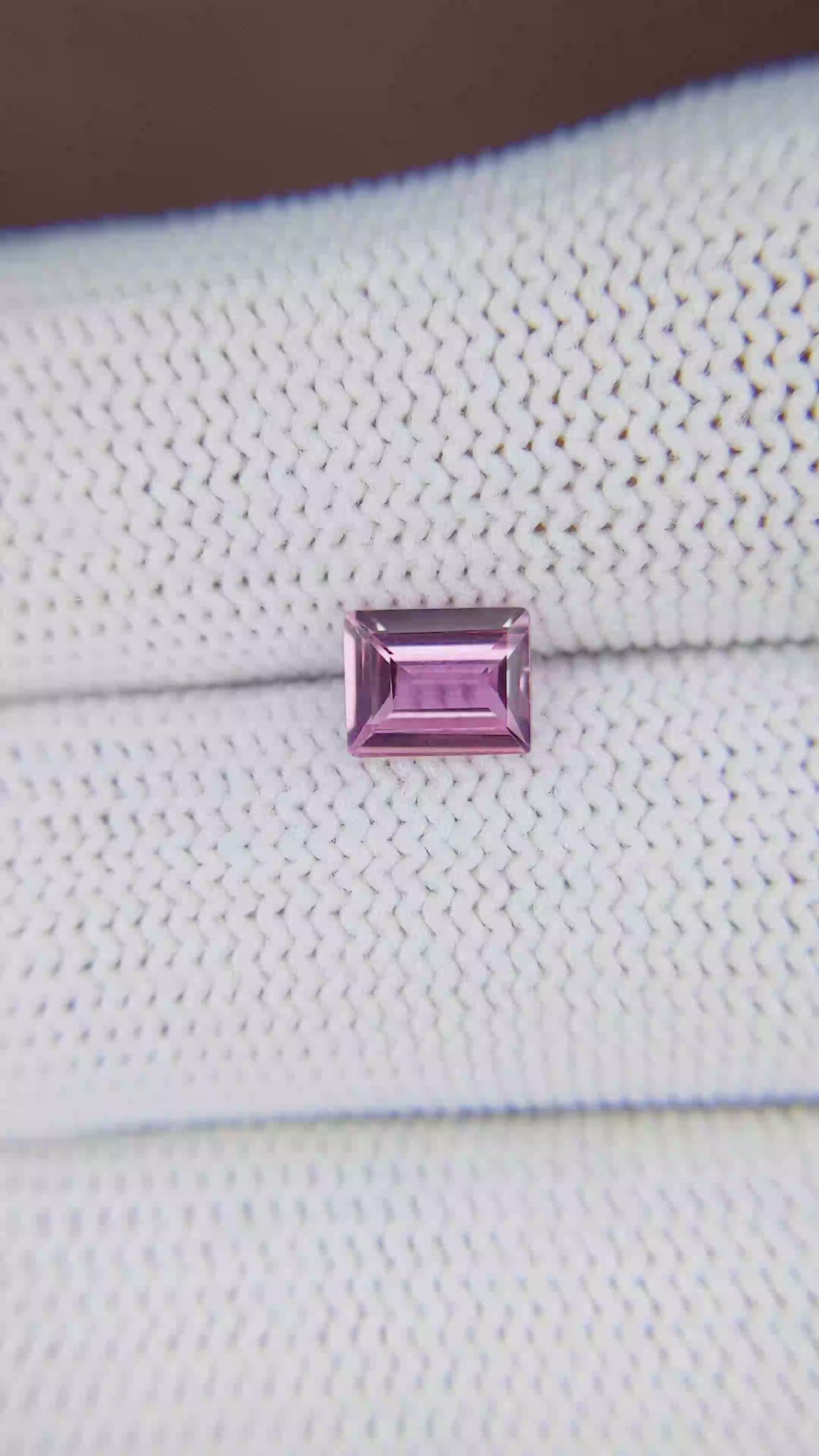 1.01 Ct. Pink Sapphire from Madagascar Size Video