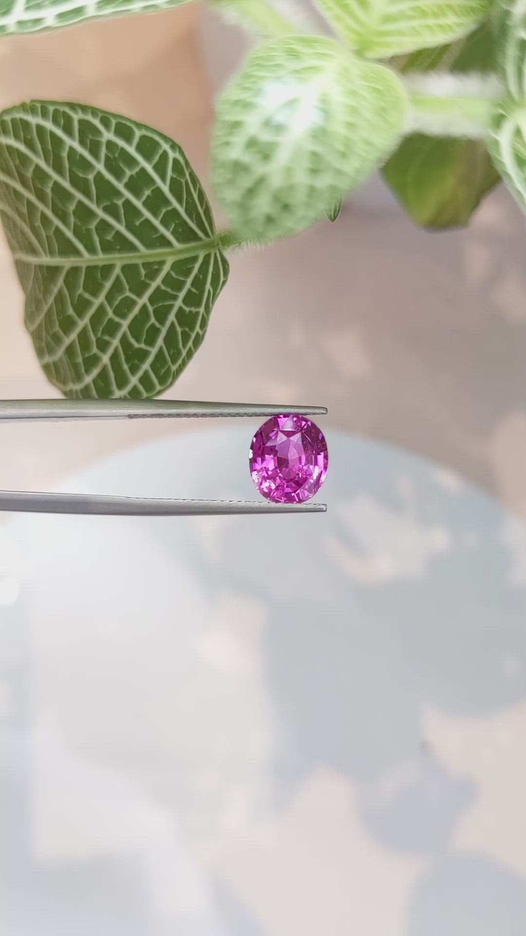 3.13 Ct. Pink Sapphire from Ceylon (Sri Lanka) Size Video