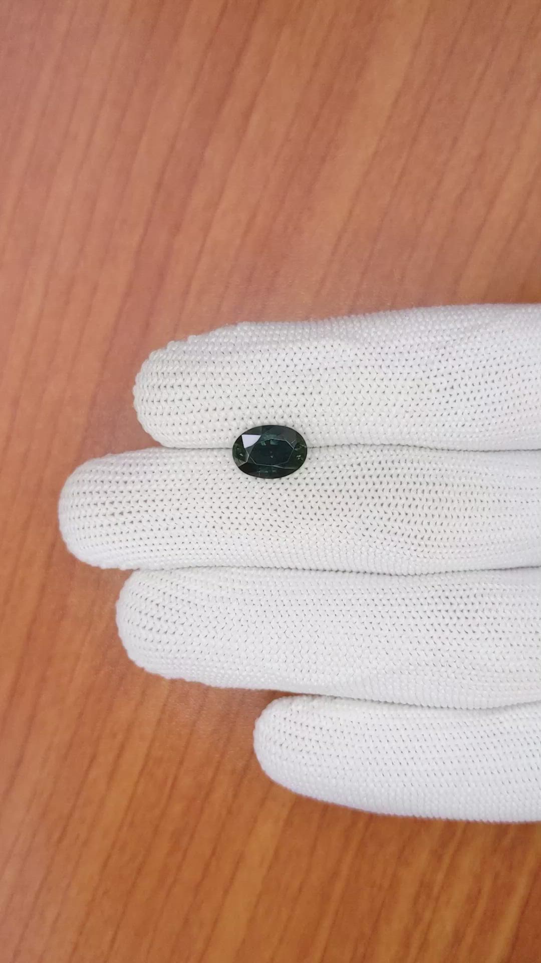 2.41 Ct. Green Sapphire from Madagascar Size Video