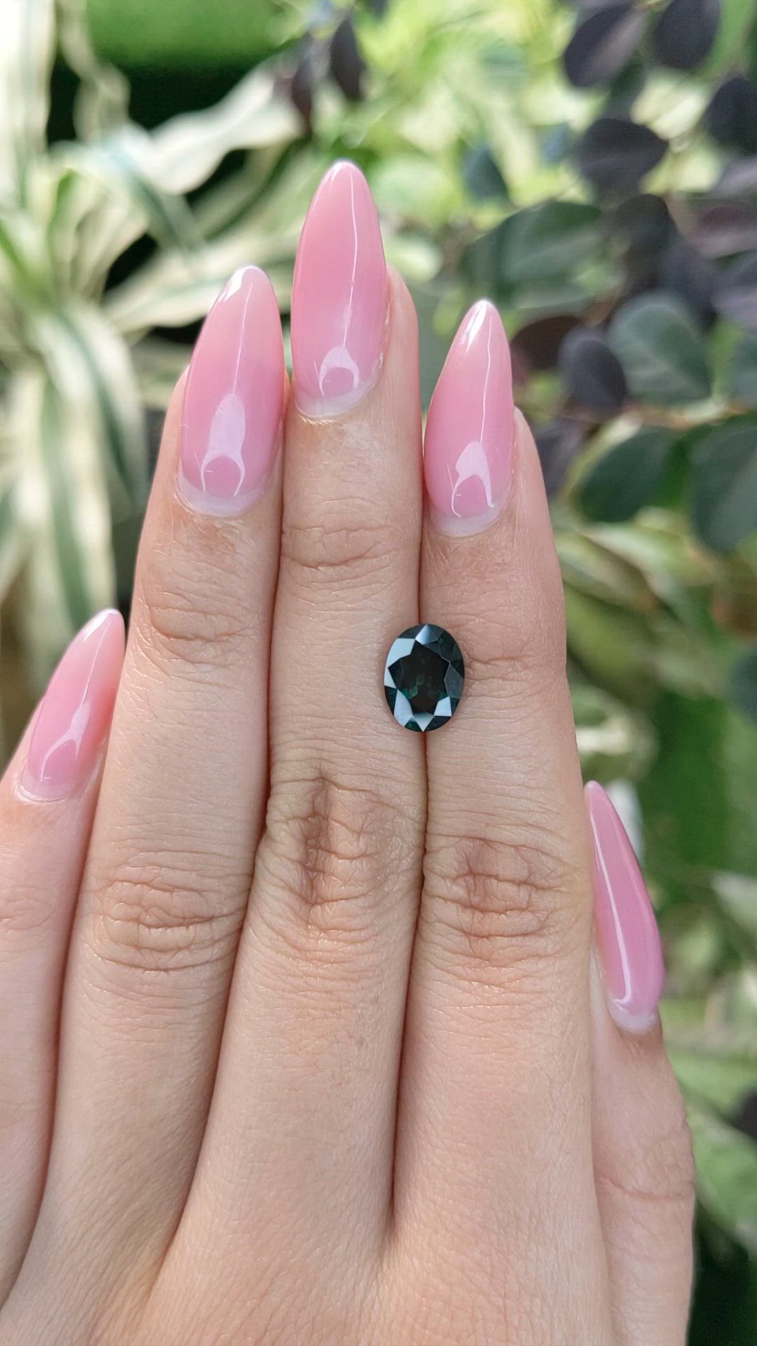 2.41 Ct. Green Sapphire from Madagascar Size Video