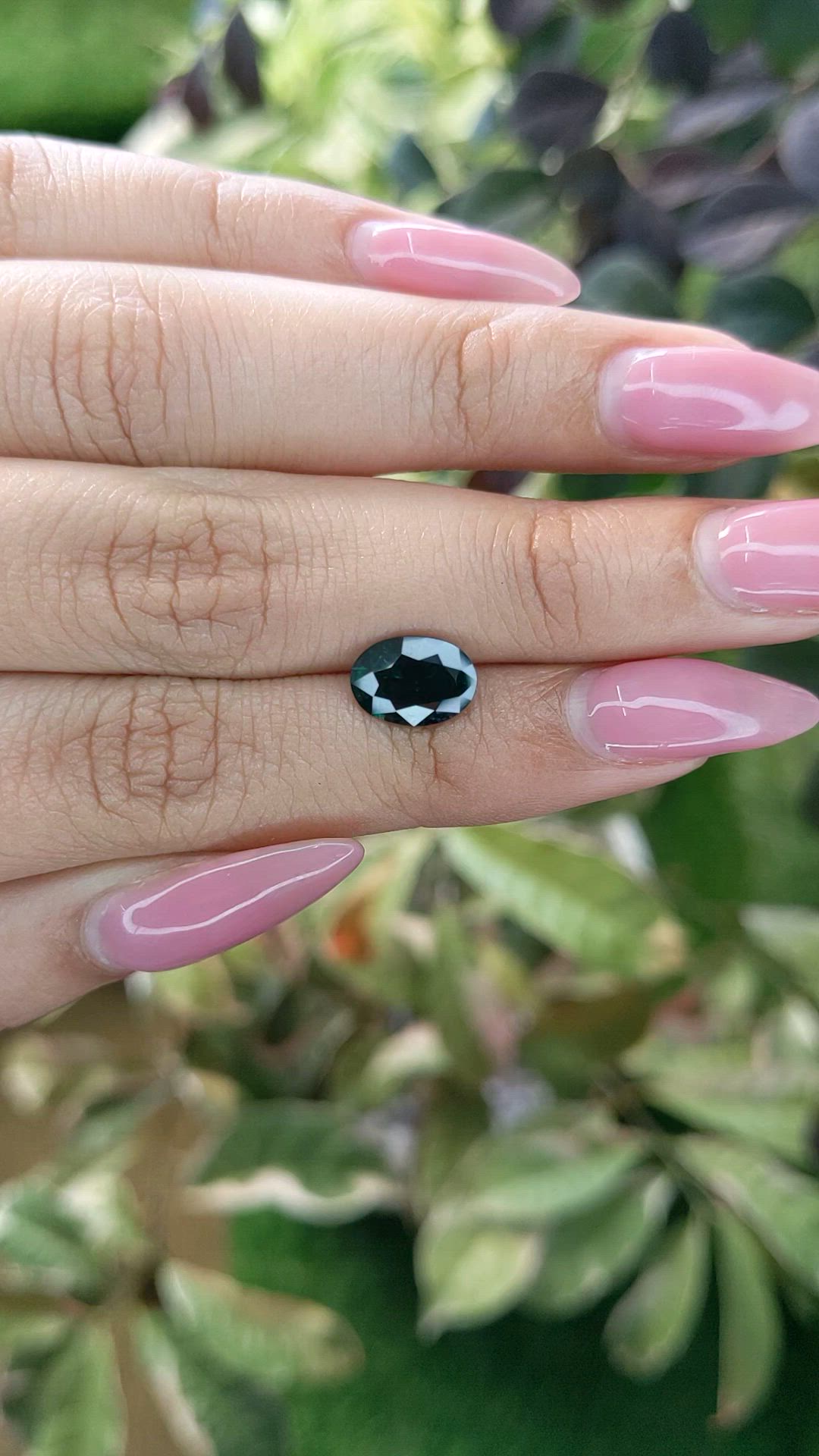 2.41 Ct. Green Sapphire from Madagascar Size Video