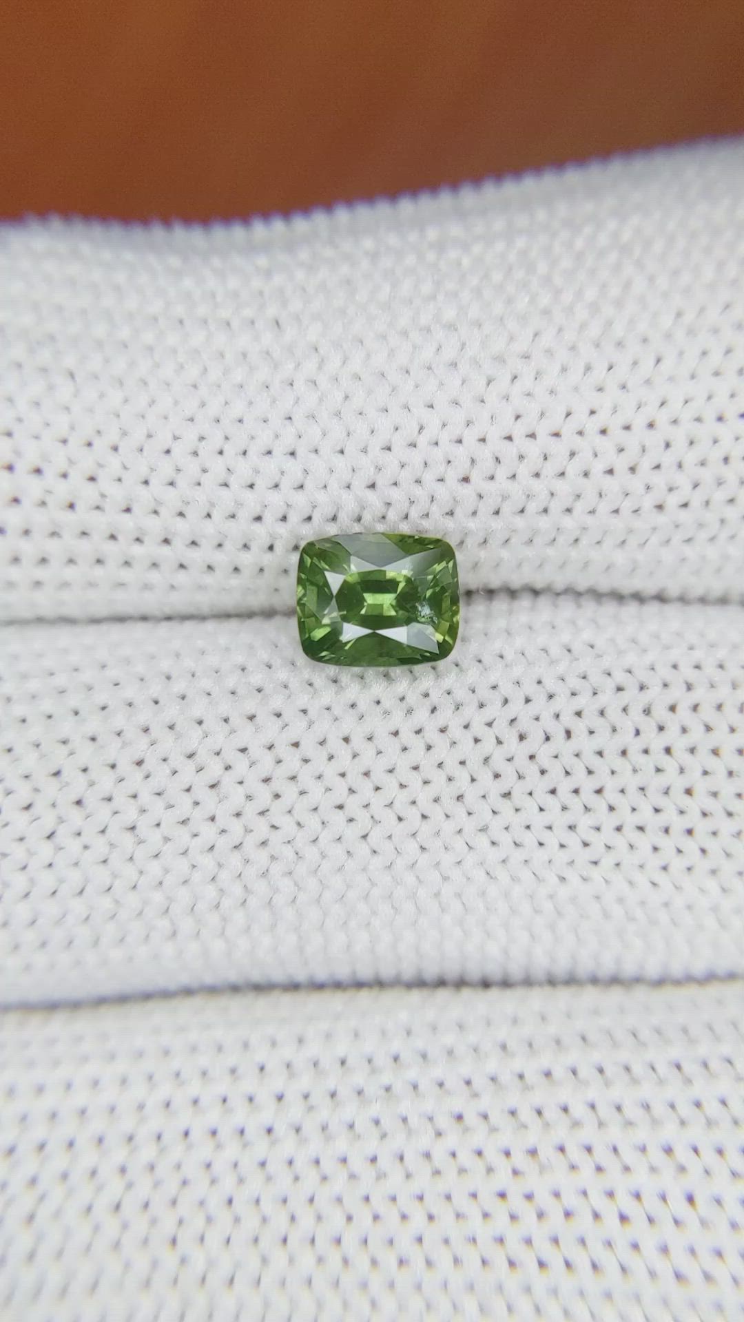 1.41 Ct. Green Sapphire from Australia Size Video