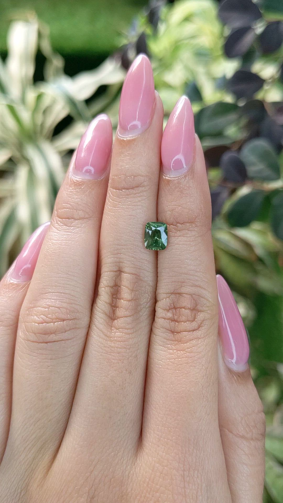 1.41 Ct. Green Sapphire from Australia Size Video