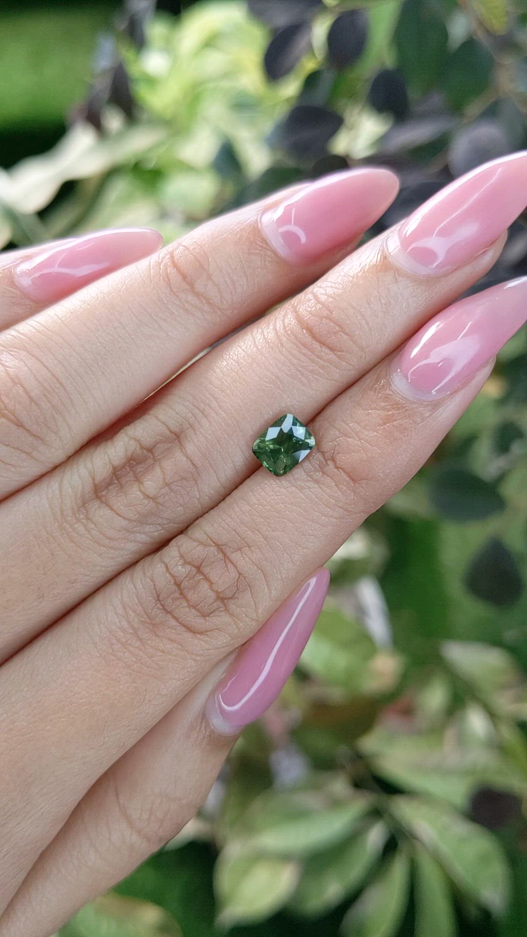 1.41 Ct. Green Sapphire from Australia Size Video