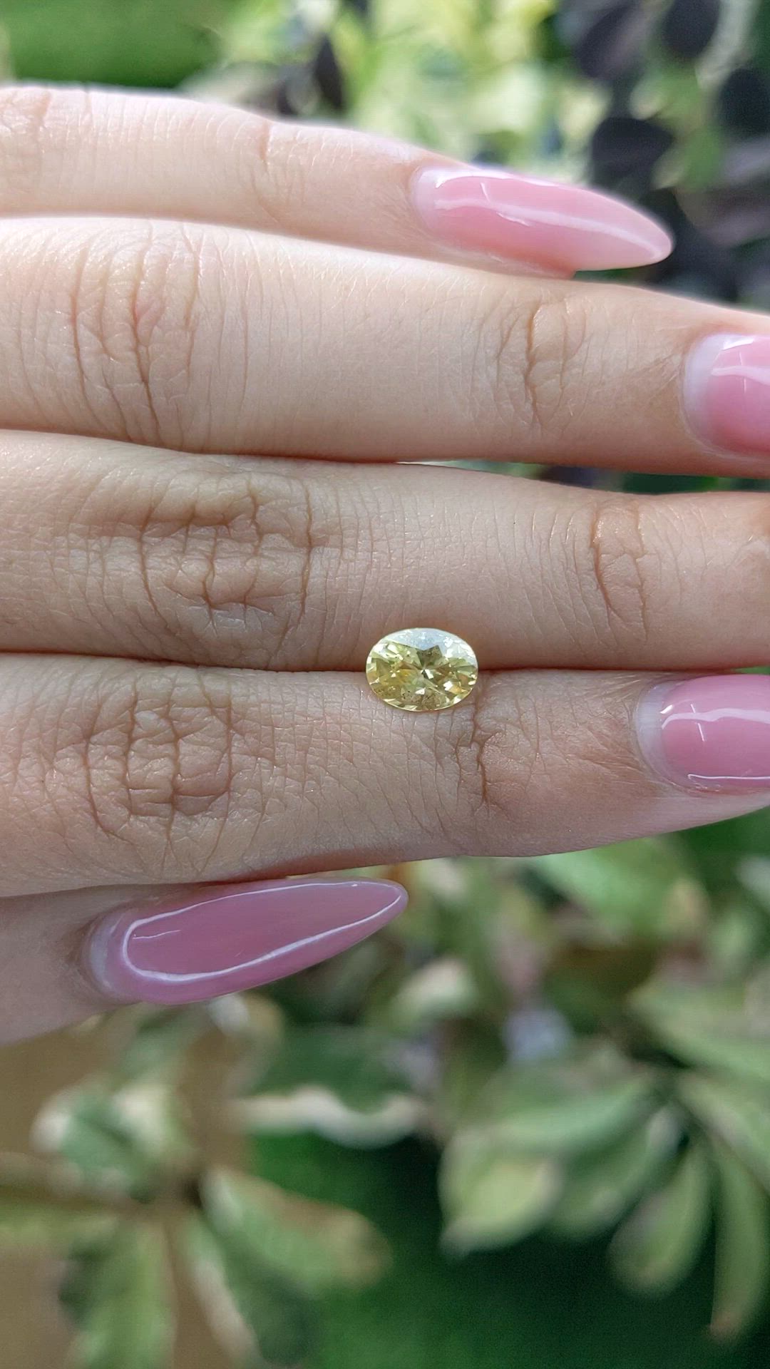 1.29 Ct. Yellow Sapphire from Ceylon (Sri Lanka) Size Video