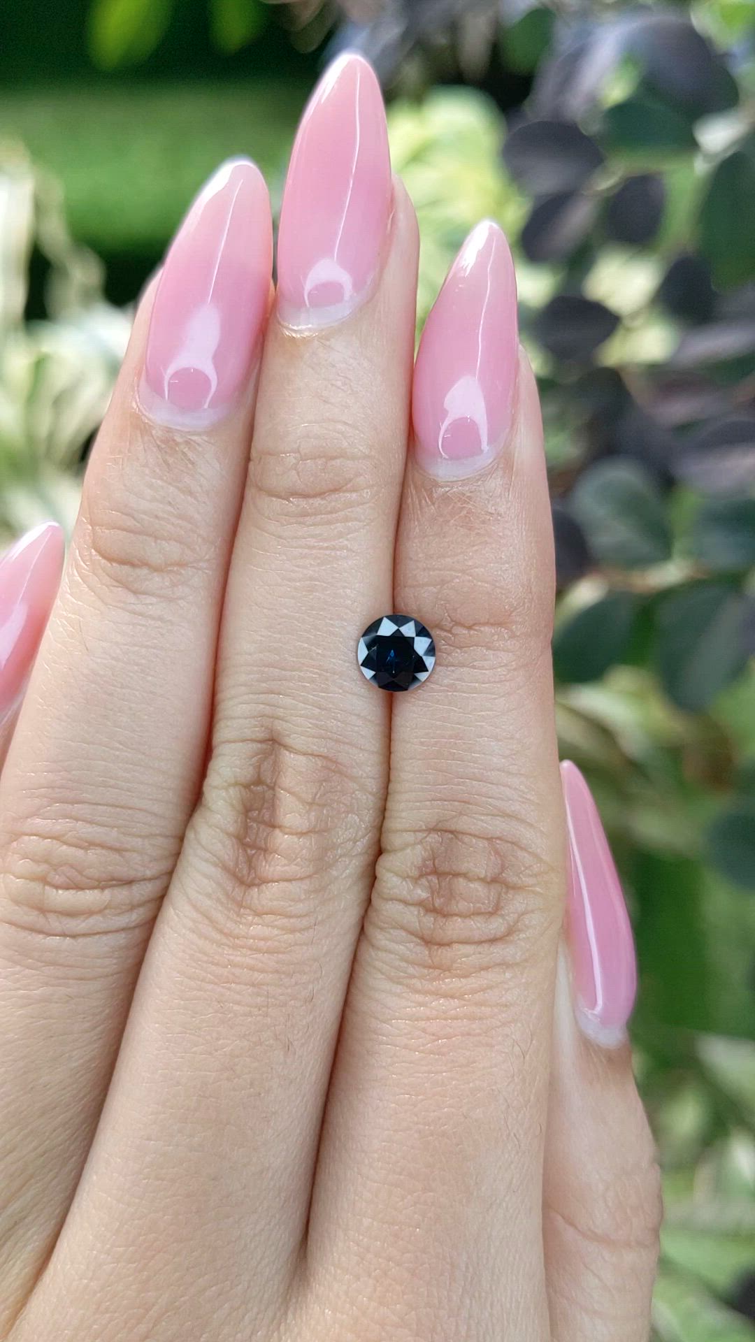 0.75 Ct. Greenish Blue Sapphire from Madagascar Size Video