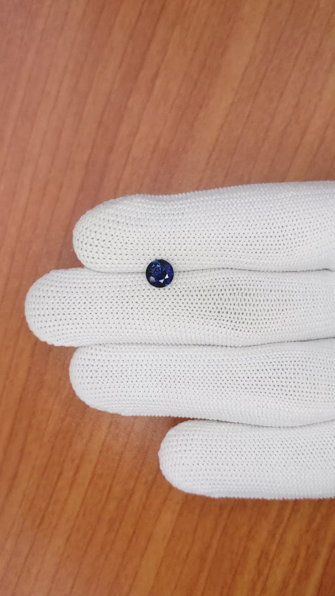 0.75 Ct. Greenish Blue Sapphire from Madagascar Size Video