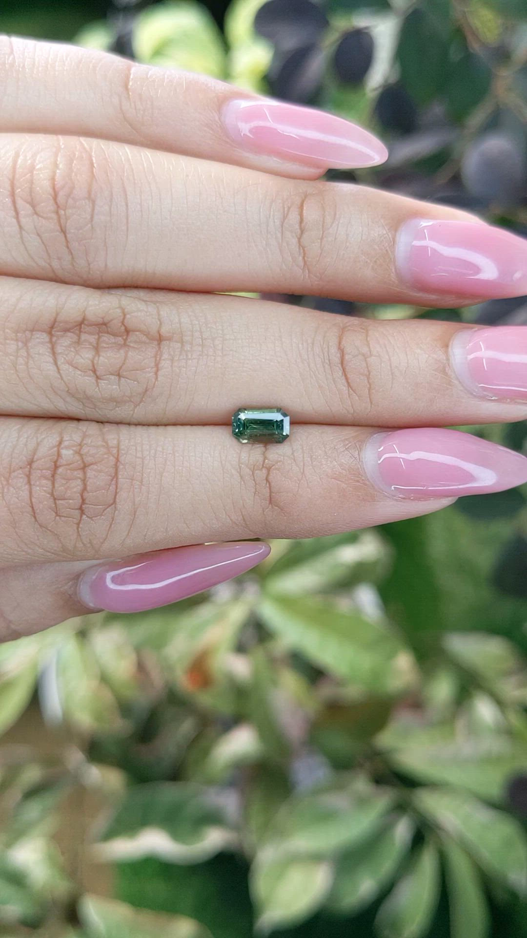 0.72 Ct. Green Sapphire from Australia Size Video