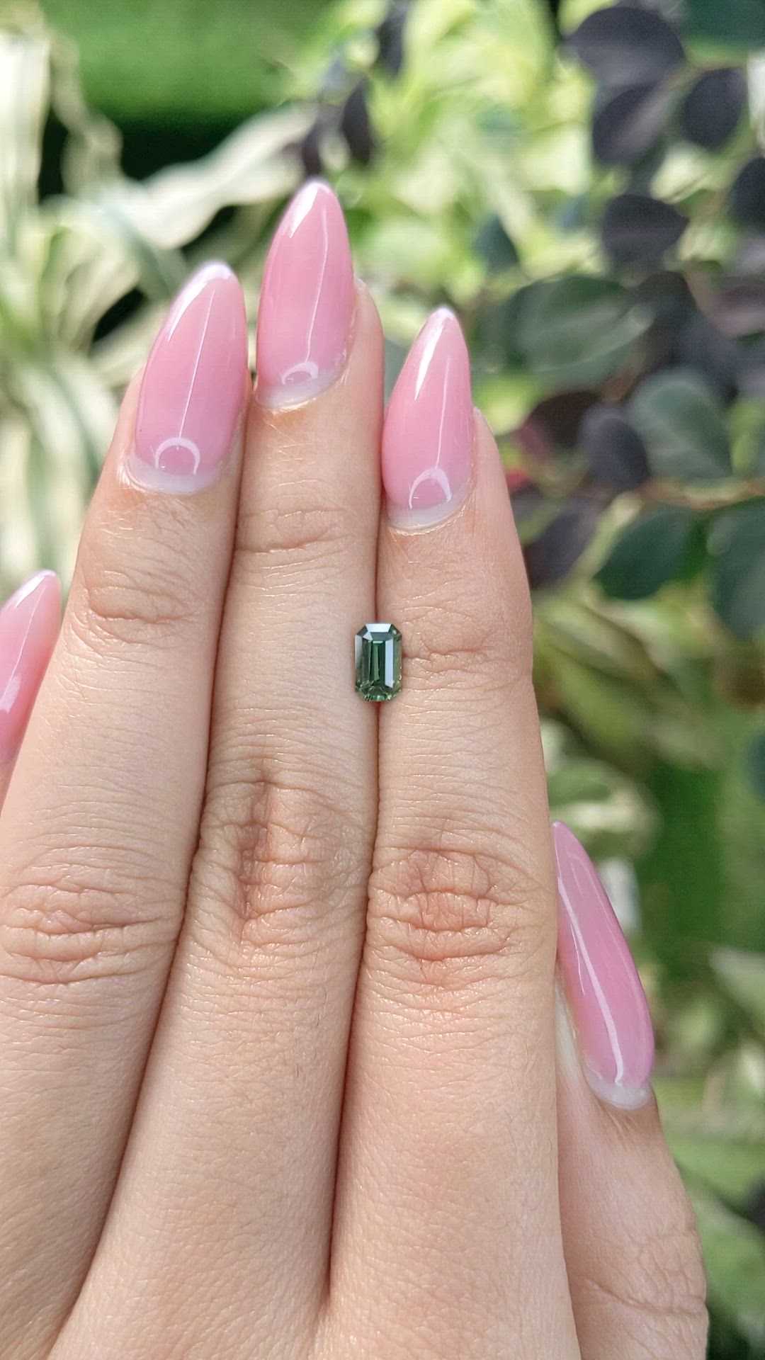 0.72 Ct. Green Sapphire from Australia Size Video