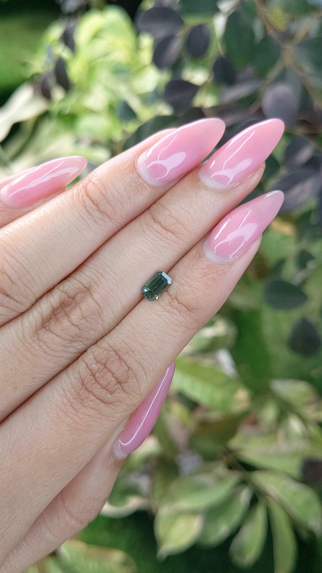 0.72 Ct. Green Sapphire from Australia Size Video