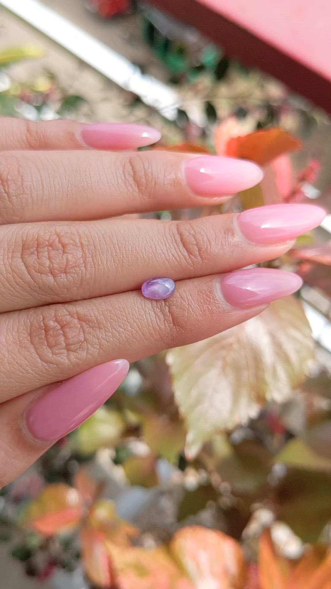 0.87 Ct. Purple Star Sapphire from Ceylon (Sri Lanka) Size Video