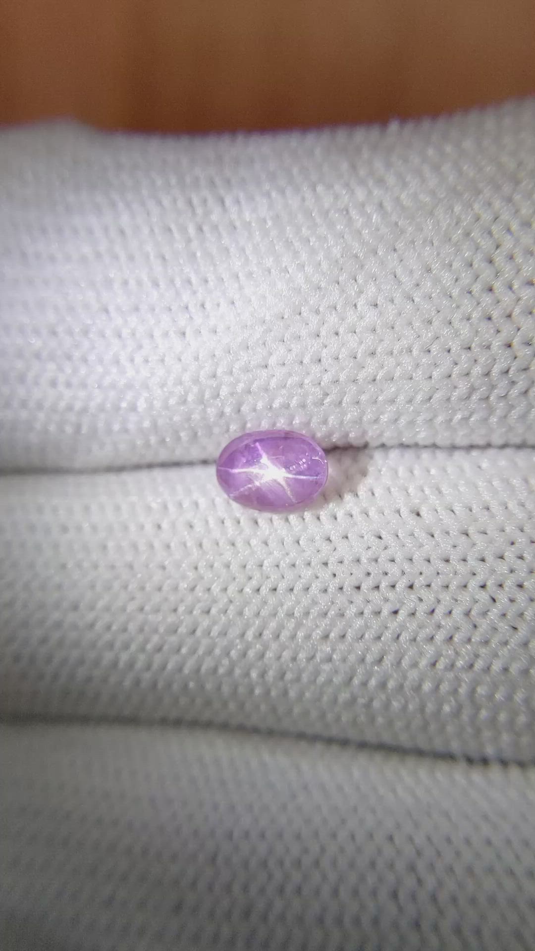 0.87 Ct. Purple Star Sapphire from Ceylon (Sri Lanka) Size Video