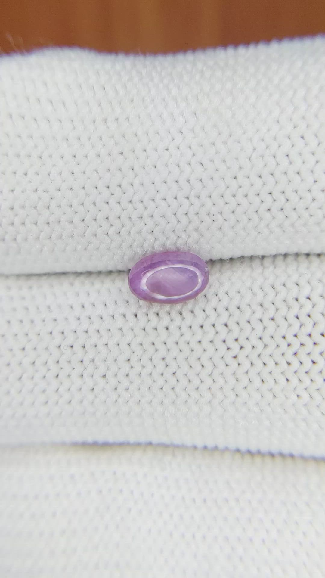 0.87 Ct. Purple Star Sapphire from Ceylon (Sri Lanka) Size Video