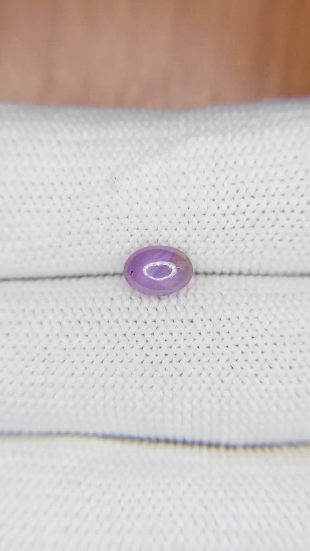 1.07 Ct. Purple Star Sapphire from Ceylon (Sri Lanka) Size Video