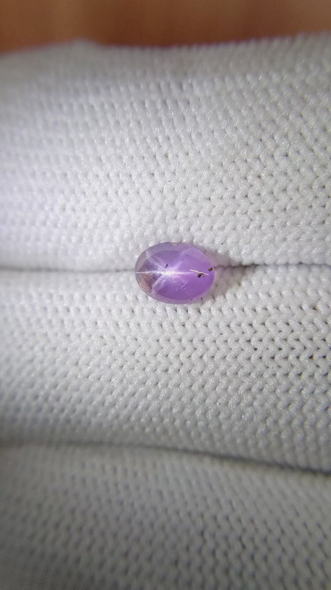 1.07 Ct. Purple Star Sapphire from Ceylon (Sri Lanka) Size Video