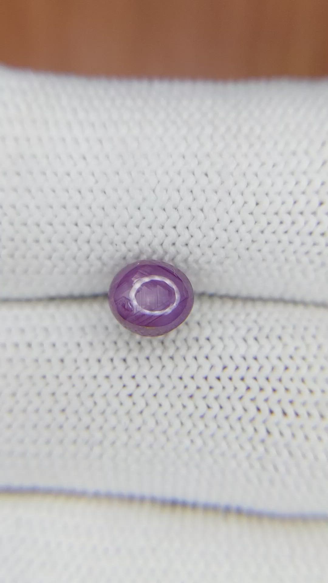 2.14 Ct. Purple Star Sapphire from Ceylon (Sri Lanka) Size Video