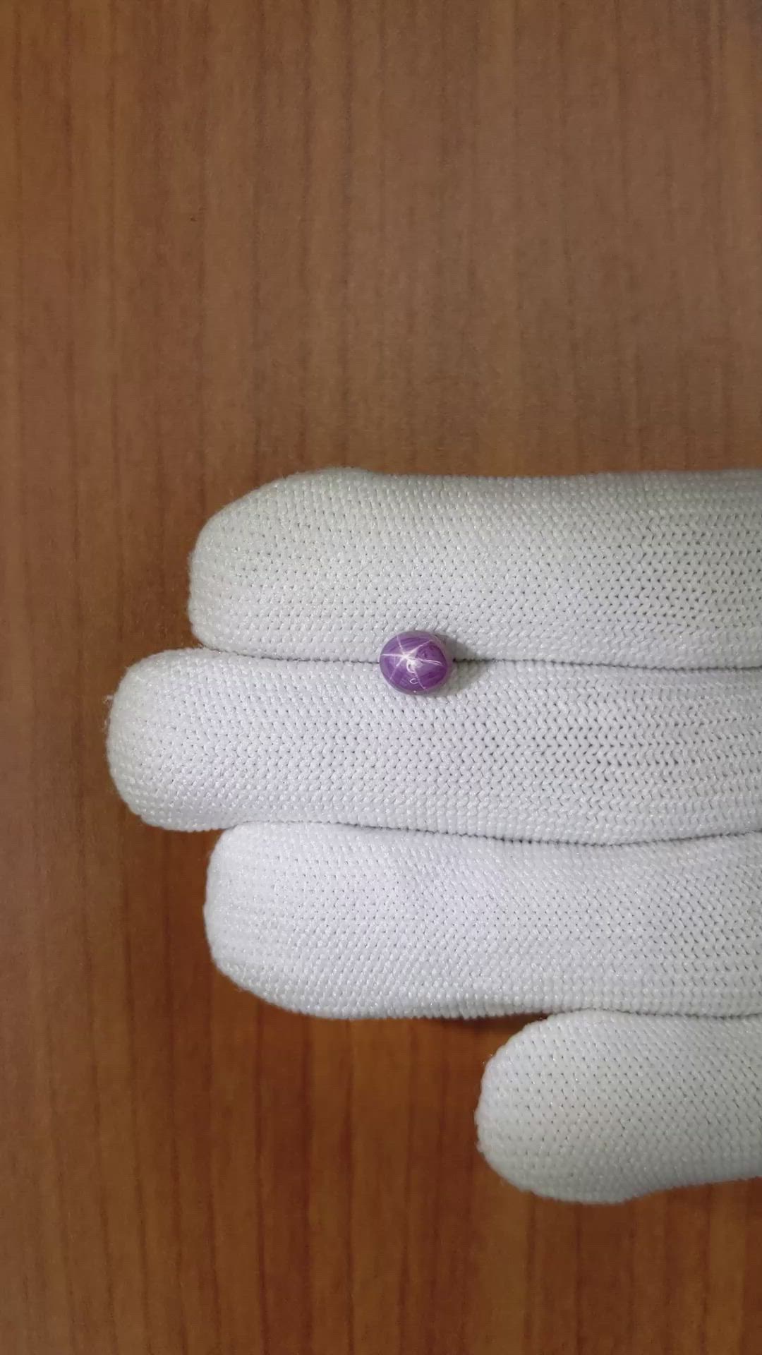 2.14 Ct. Purple Star Sapphire from Ceylon (Sri Lanka) Size Video