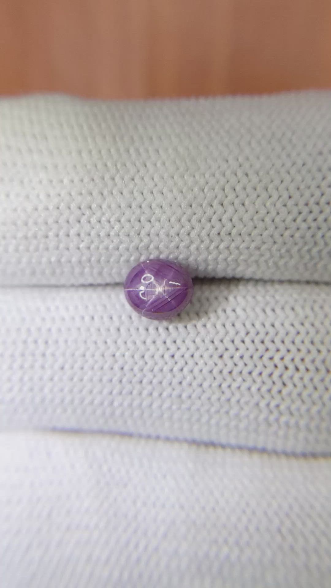2.14 Ct. Purple Star Sapphire from Ceylon (Sri Lanka) Size Video