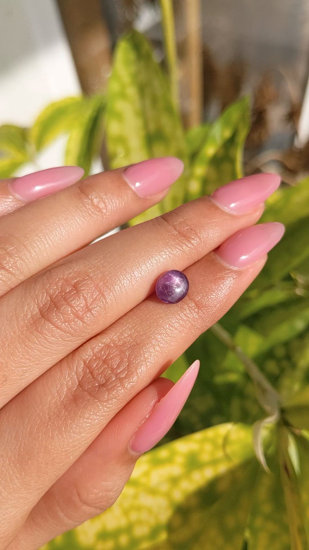 1.94 Ct. Purple Star Sapphire from Ceylon (Sri Lanka) Size Video