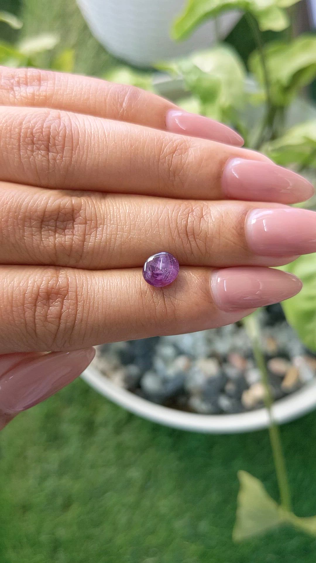 1.94 Ct. Purple Star Sapphire from Ceylon (Sri Lanka) Size Video