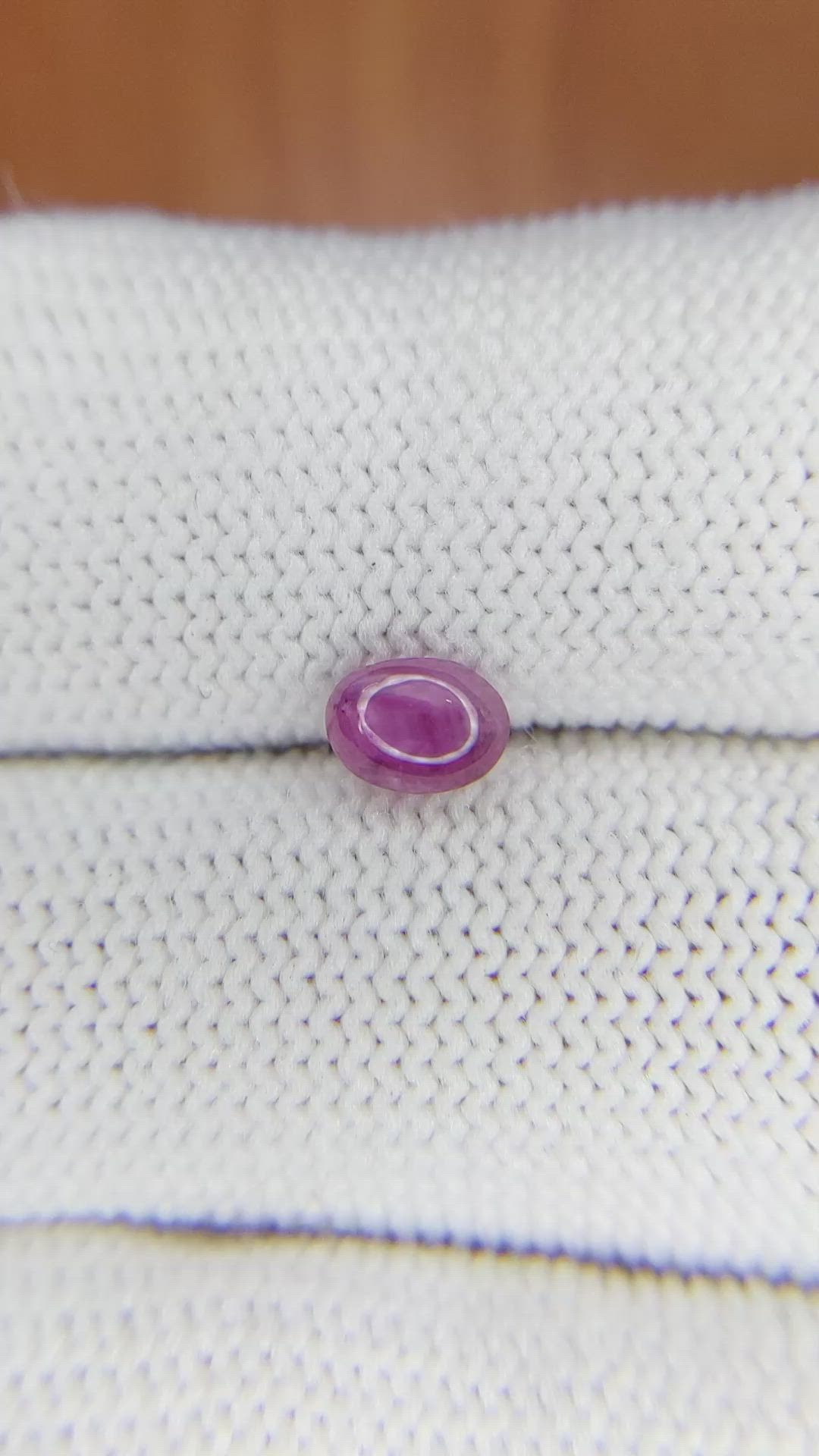 0.87 Ct. Purplish Pink Star Sapphire from Ceylon (Sri Lanka) Size Video