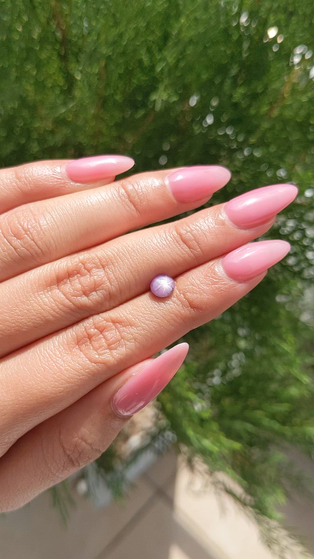 1.37 Ct. Purple Star Sapphire from Ceylon (Sri Lanka) Size Video