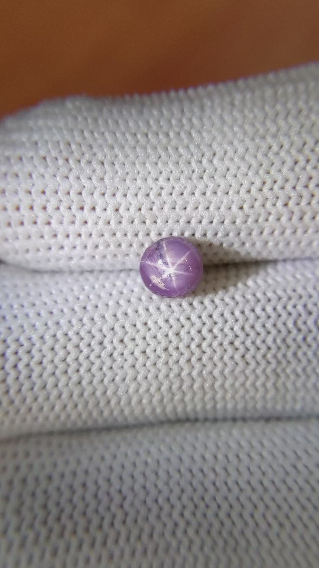 1.37 Ct. Purple Star Sapphire from Ceylon (Sri Lanka) Size Video