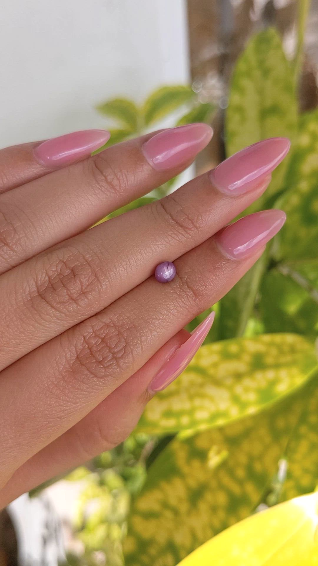 0.90 Ct. Purple Star Sapphire from Ceylon (Sri Lanka) Size Video