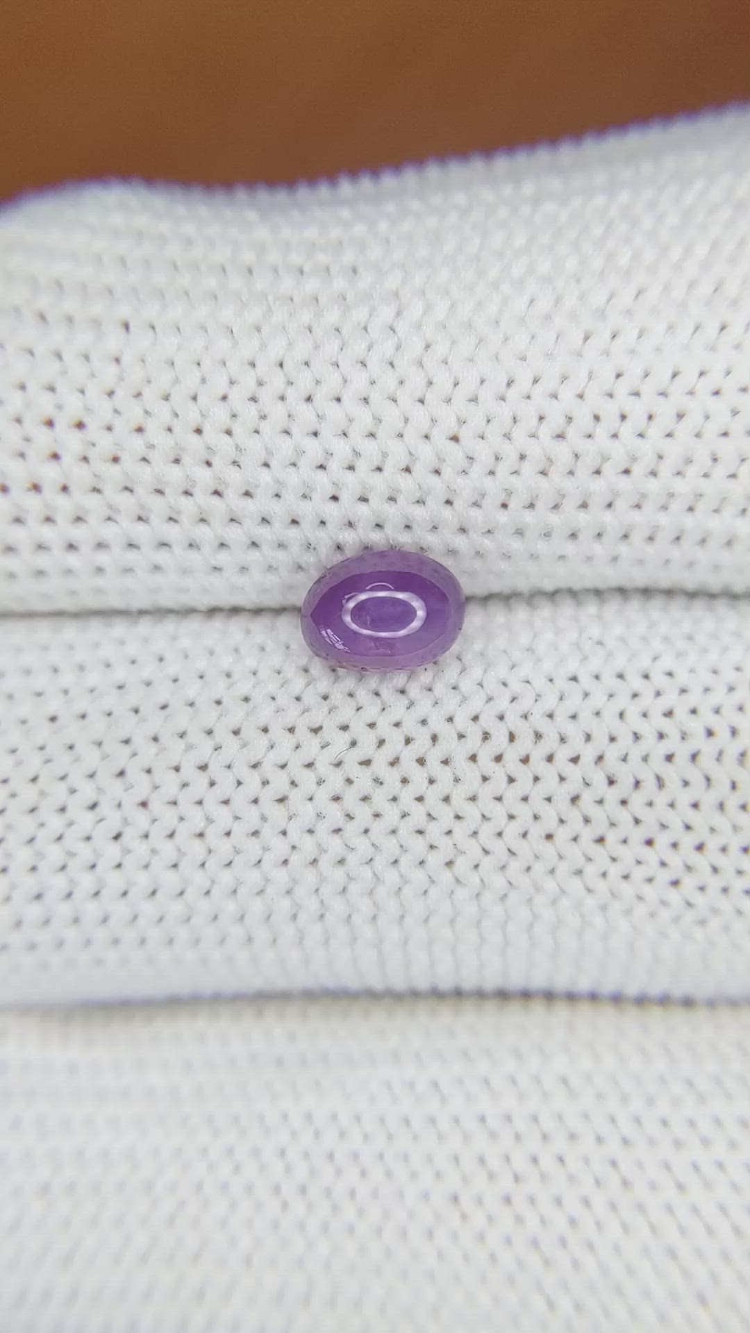 1.22 Ct. Purple Star Sapphire from Ceylon (Sri Lanka) Size Video