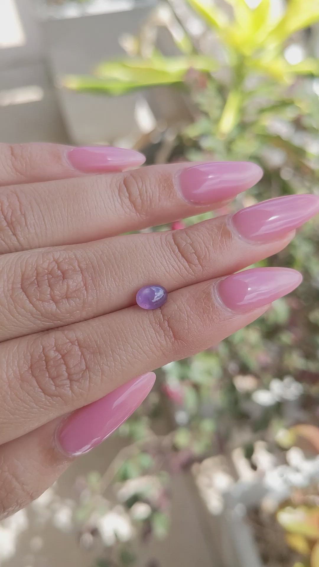1.22 Ct. Purple Star Sapphire from Ceylon (Sri Lanka) Size Video