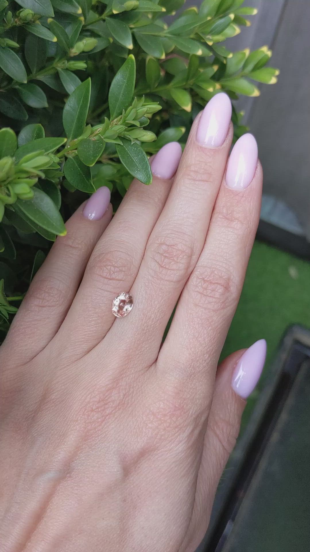 1.28 Ct. Padparadscha Sapphire from Madagascar Size Video