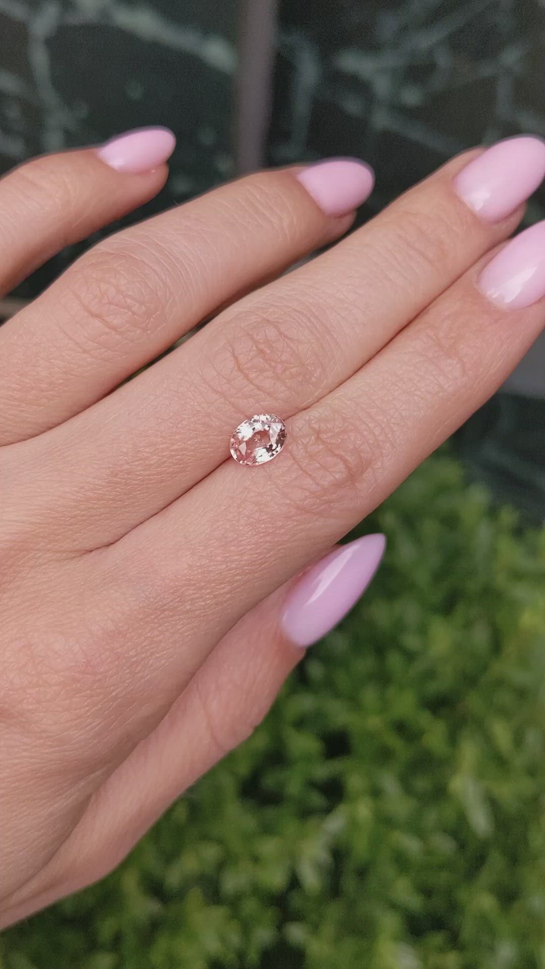 1.28 Ct. Padparadscha Sapphire from Madagascar Size Video